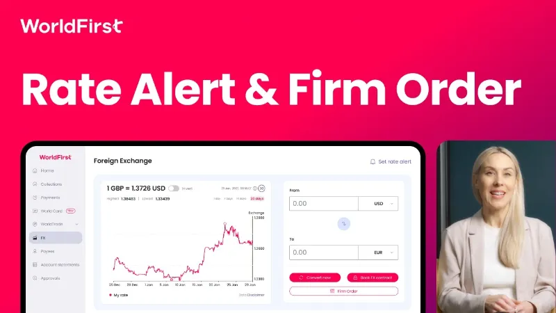 how to get a better FX rate with rate alert and firm order
