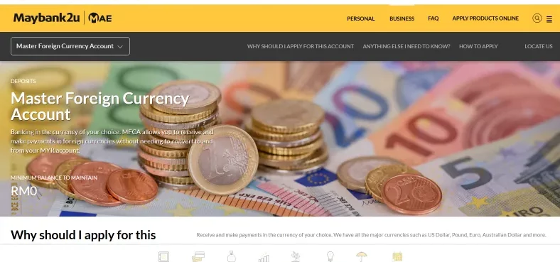 Maybank Master Foreign Currency Account