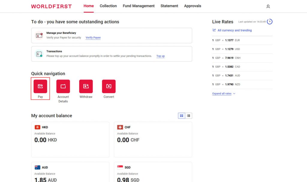 How to make a scheduled payment from a balance | WorldFirst UK ...
