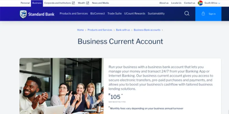Standard Bank’s Business Current Account