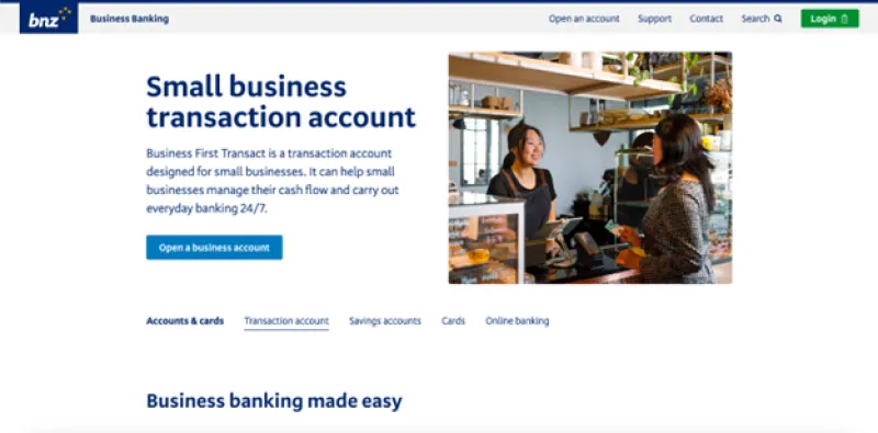 BNZ Business First Transact Account