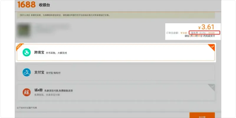 WorldFirst checkout page