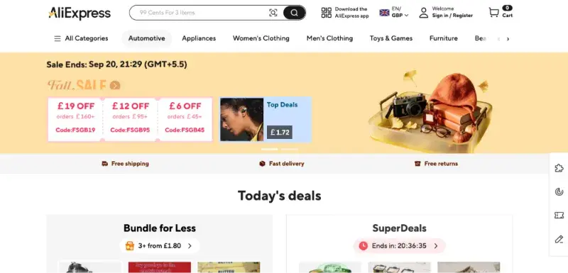 AliExpress is a global online marketplace where businesses and individual buyers can purchase products directly from sellers across a wide range of categories.