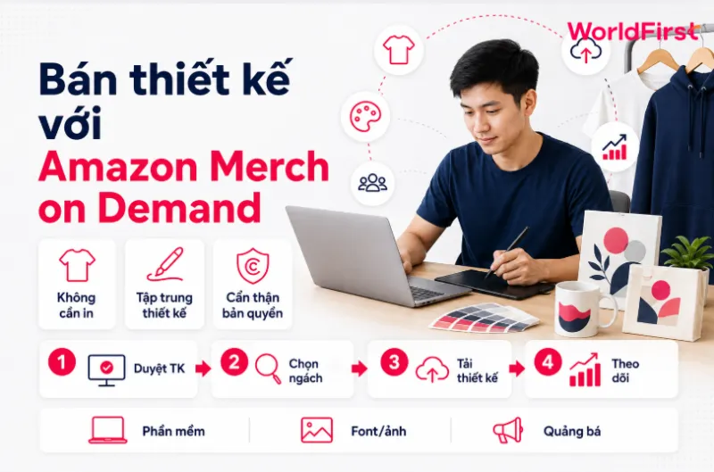Amazon Merch on Demand phù hợp với người có tư duy sáng tạo và yêu thiết kế