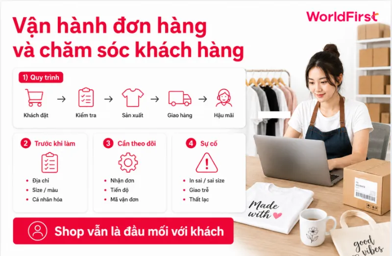 Bạn vẫn cần theo dõi đơn hàng và chăm sóc khách hàng sau mua