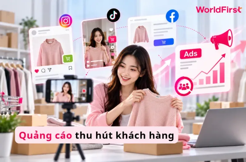 Quảng bá trên mạng xã hội hoặc quảng cáo trả phí để thu hút khách hàng