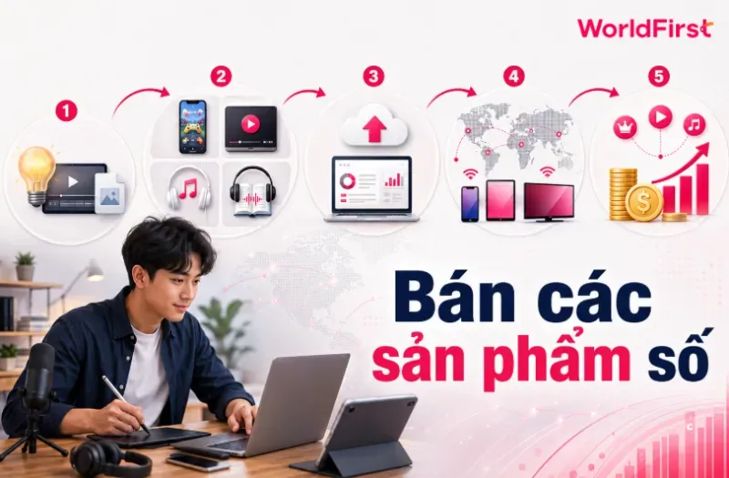 Nhà bán hàng có thể bán các sản phẩm số như ứng dụng, game, video, âm nhạc