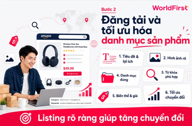 Đăng tải và tối ưu danh sách sản phẩm để tăng chuyển đổi