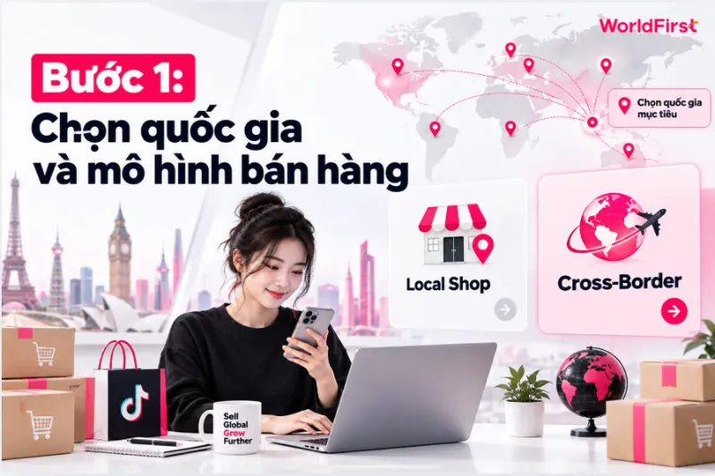 Tùy thị trường, nhà bán hàng có thể tiếp cận theo Local Shop hoặc Cross-Border