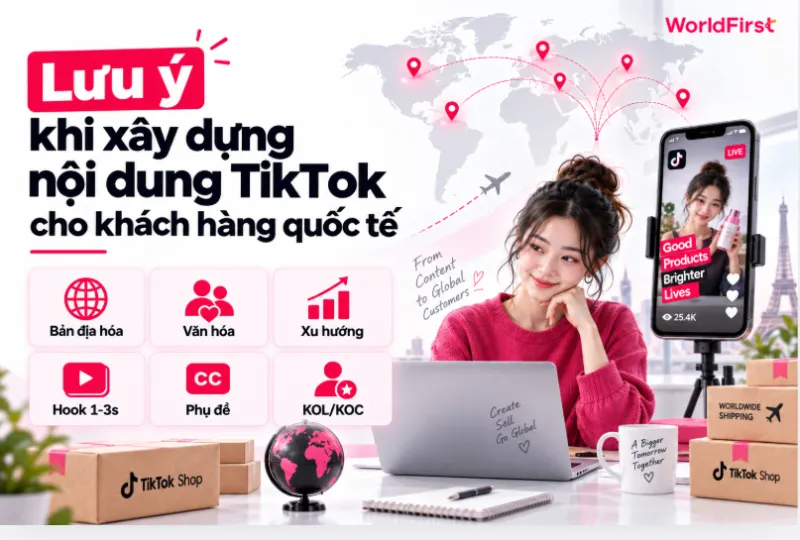 Nội dung cần được bản địa hóa theo từng thị trường thay vì chỉ dịch từ nội dung tiếng Việt