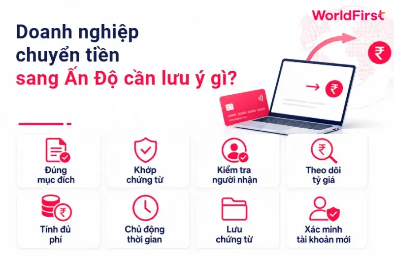 Bạn cần kiểm soát đồng thời tính hợp lệ, thông tin người nhận, tỷ giá, chi phí và thời gian xử lý