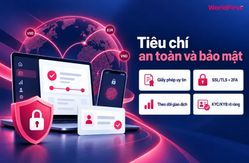 Bạn nên kiểm tra giấy phép, công nghệ bảo mật, khả năng theo dõi giao dịch và xác minh danh tính