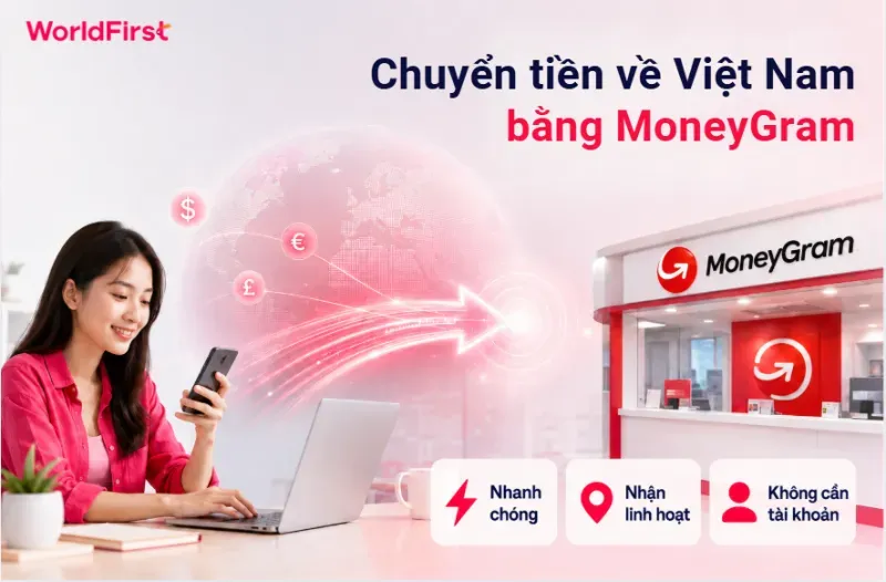 MoneyGram hỗ trợ chuyển tiền nhanh chóng, không yêu cầu người nhận có tài khoản ngân hàng