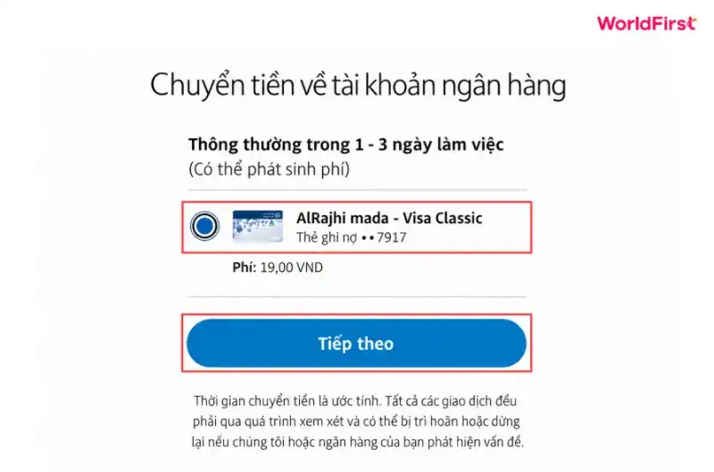 Lựa chọn thẻ Visa được hỗ trợ để nhận tiền từ PayPal về Việt Nam