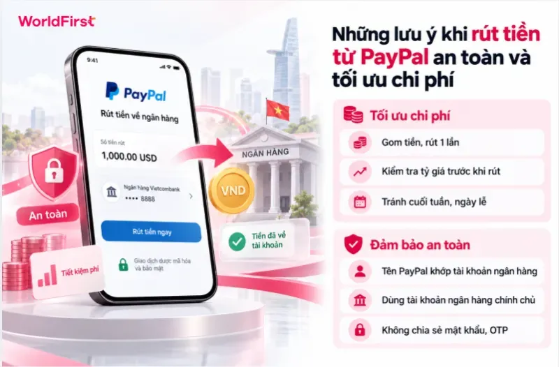 Bạn nên ưu tiên gom tiền một lần, kiểm tra tỷ giá và hạn chế rút vào cuối tuần để tối ưu phí