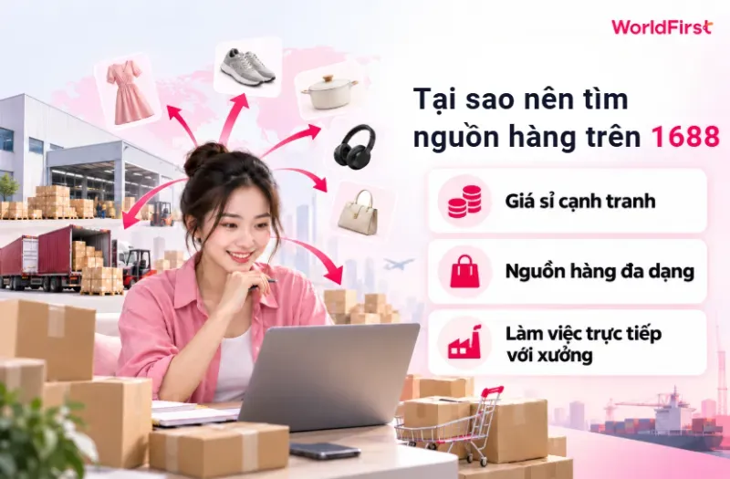 1688 có lợi thế về mức giá sỉ cạnh tranh, nguồn hàng đa dạng và kết nối trực tiếp với xưởng