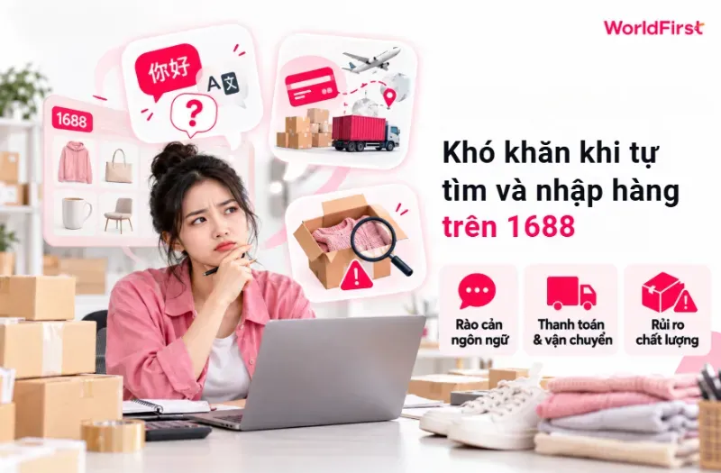 Bạn có thể gặp rào cản ngôn ngữ, rủi ro không kiểm soát được chất lượng, khó thanh toán quốc tế