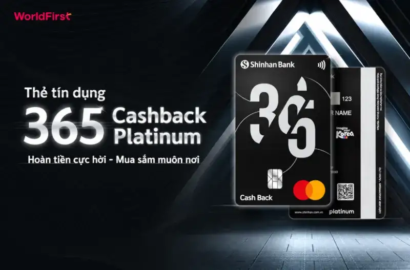 Thẻ Shinhan 365 Cashback Platinum hoàn tiền khi mua sắm tại siêu thị và cửa hàng thực phẩm