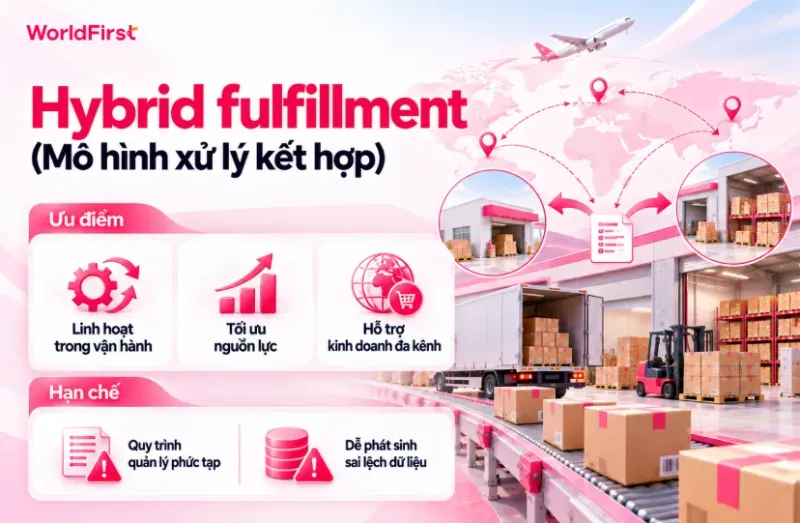 Hybrid fulfillment linh hoạt, giúp tối ưu nguồn lực và hỗ trợ kinh doanh đa kênh