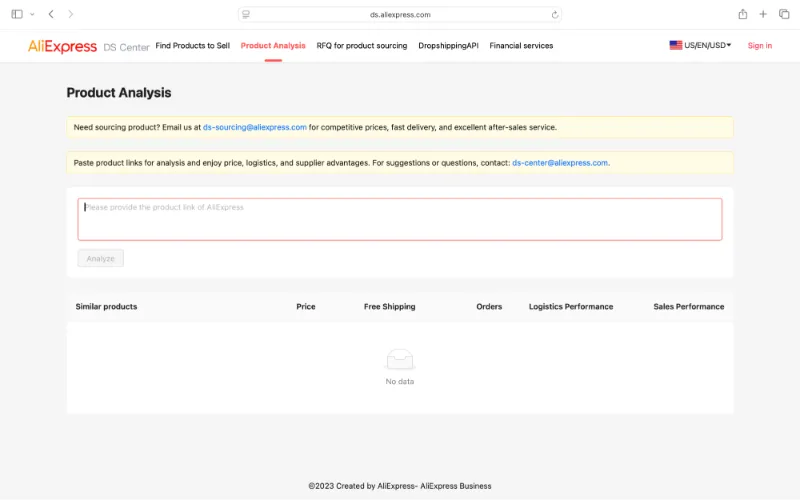 Use the AliExpress Dropshipping Center