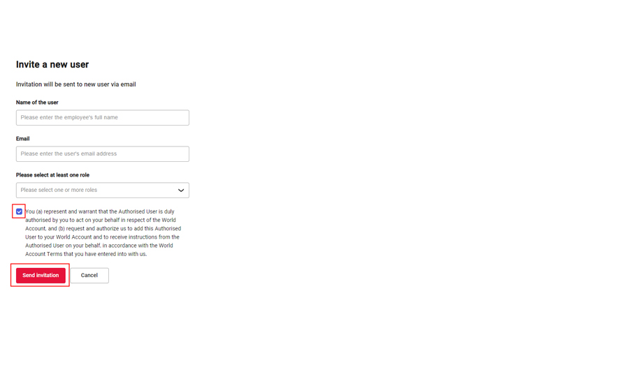 How to invite a new user to your World Account | WorldFirst AU