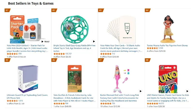 Toys and games