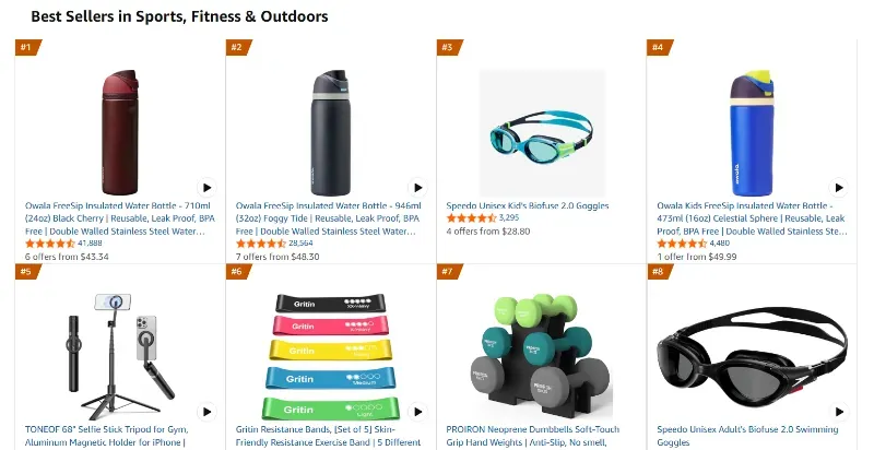 Sports, fitness and outdoors