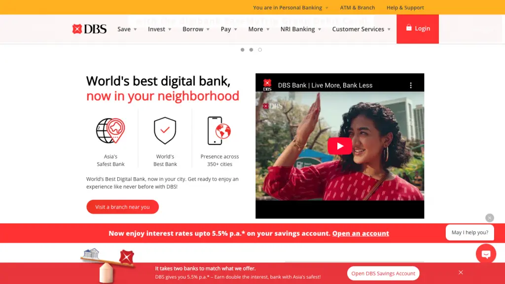 DBS bank card