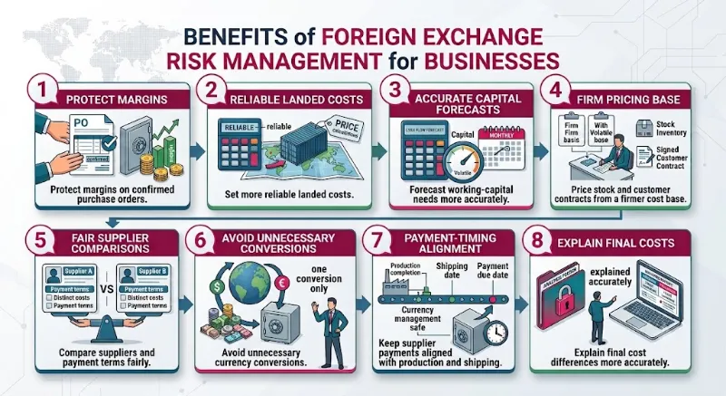 The 8 main benefits of foreign exchange risk management