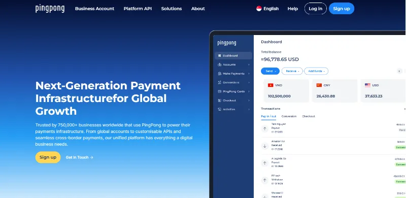 Pingpong payments