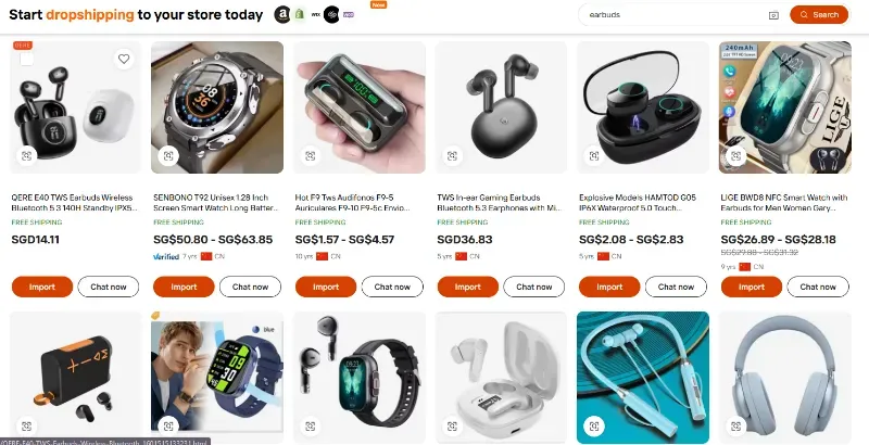 Step 2: Find products